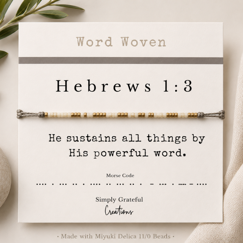 Morse Code Scripture Bracelets
