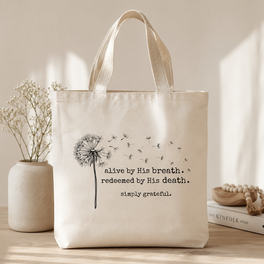 Dandelion Canvas Tote Bag