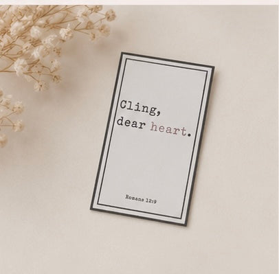 Dear Heart Verse Card Set