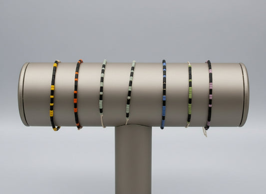 Glass Bead  Minimalist Christian Morse Code Bracelet – Neutral Beaded Faith Bracelet with Hidden Scripture Message – Encouraging Handmade Gift