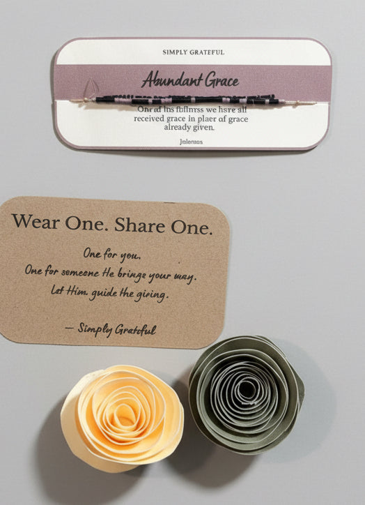 Morse Code Bracelet Bundle- Secret Message Bracelet + 7 Matching Verse Cards