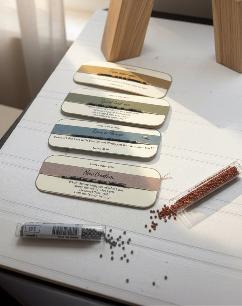 Custom Scripture Morse Code Bracelet