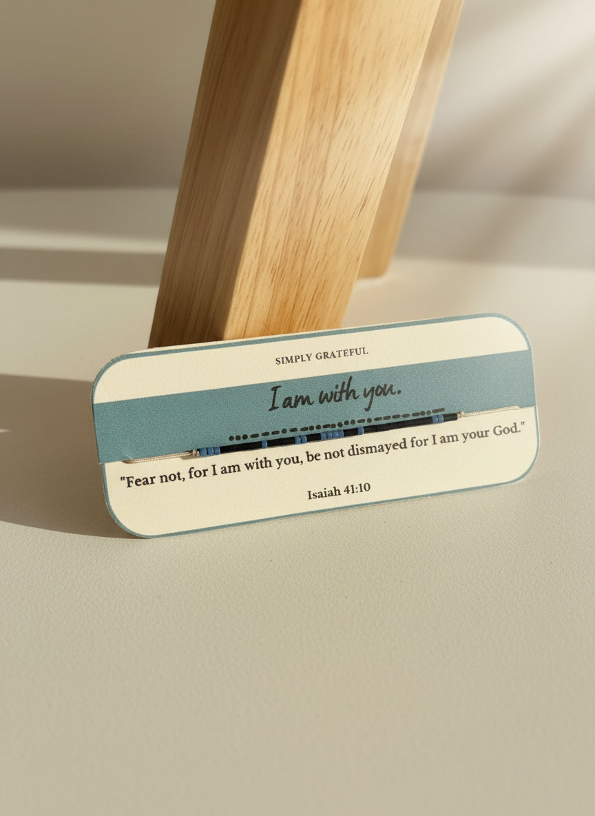 Custom Scripture Morse Code Bracelet