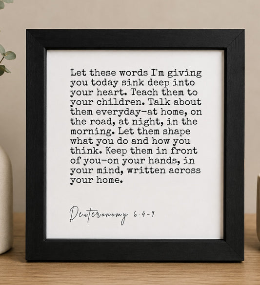 Framed 4x4 Scripture Prints
