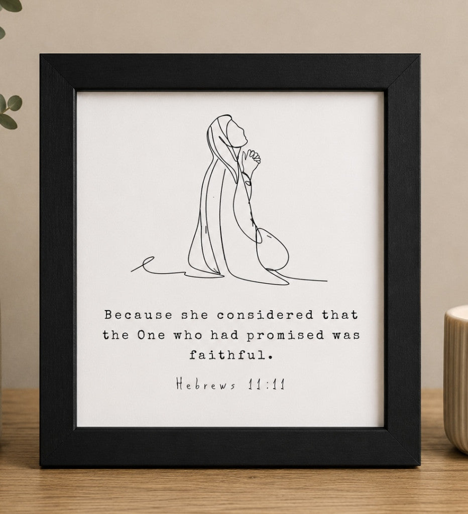 Framed 4x4 Scripture Prints