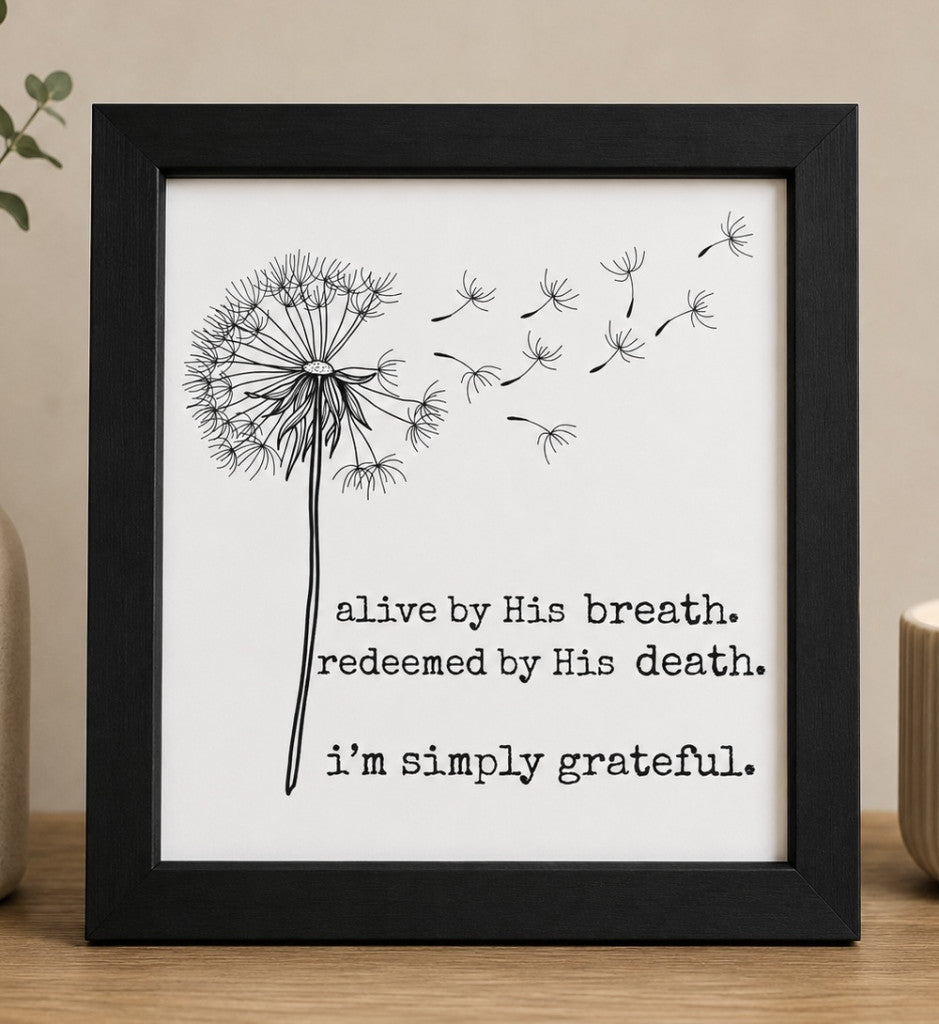 Framed 4x4 Scripture Prints