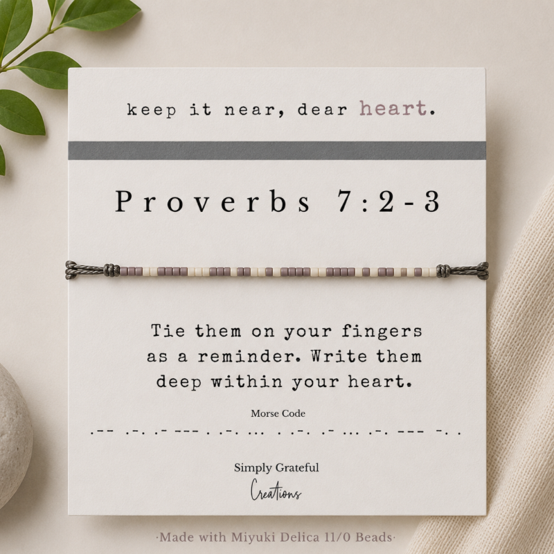 Morse Code Scripture Bracelets