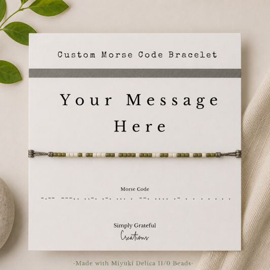 Morse Code Scripture Bracelets